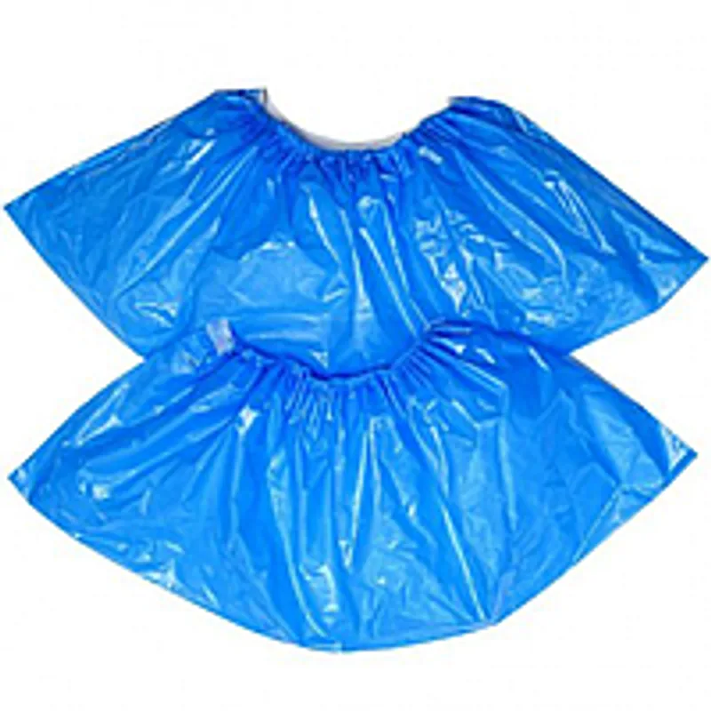 Бахіли одноразові 100 шт поліетиленові блакитні