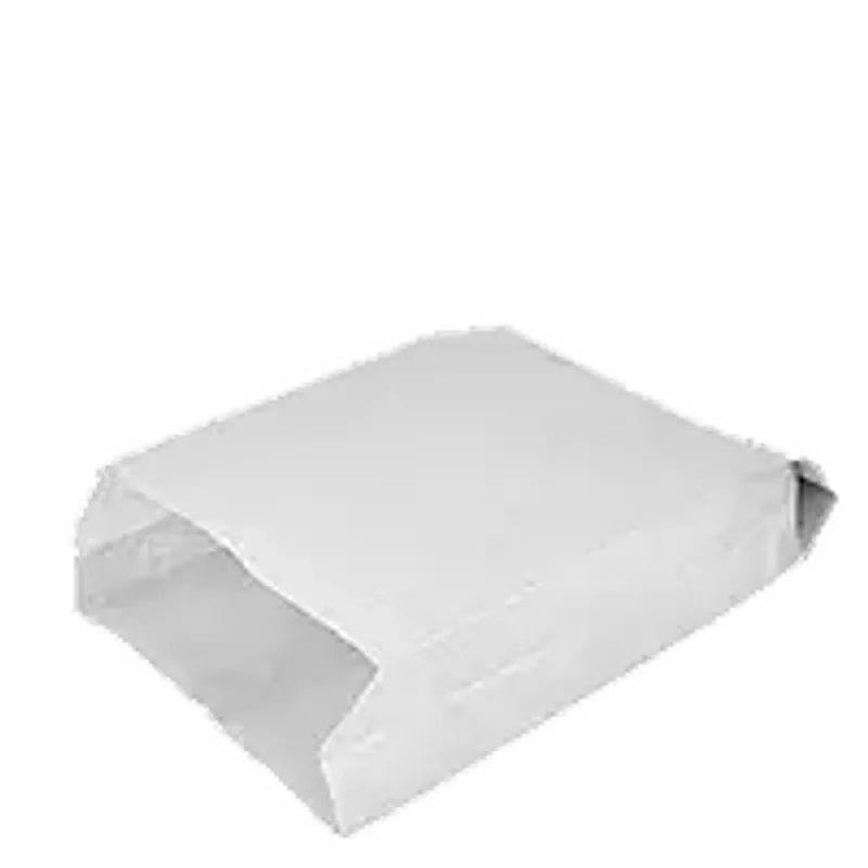 Бумажный пакет белый цельный 160х120х50 мм