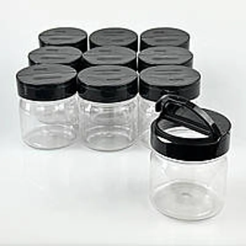 Баночки для специй, набор для специй  9 шт. 150мл с крышкой ПЭТ