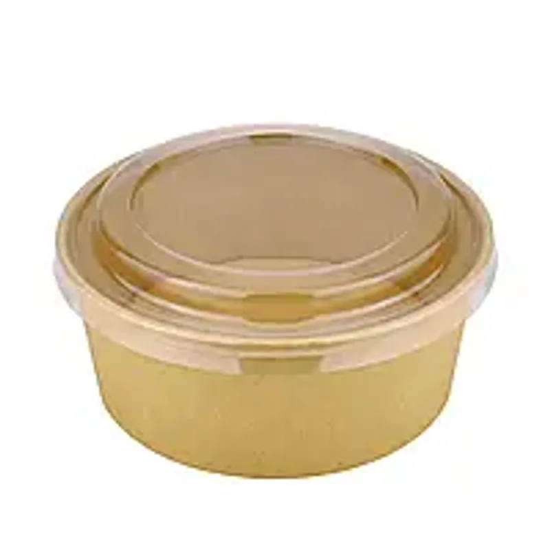 Салатник крафт 750 мл (50 шт/уп) c крышкой