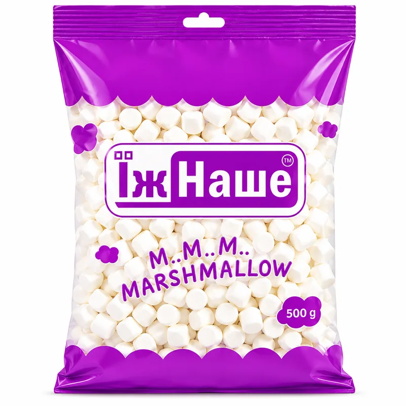 Маршмеллоу мини «Їж наше» 500г белый