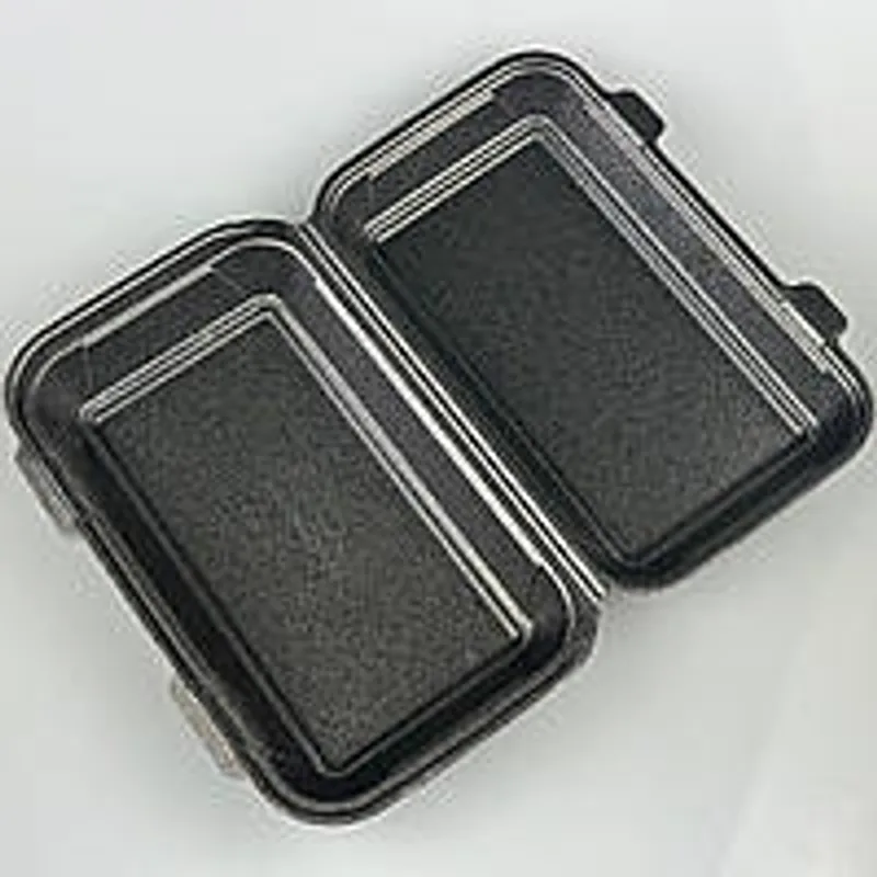 Ланч-бокс зі спіненого полістиролу 270х145х70 мм чорний (1/уп/25/шт)