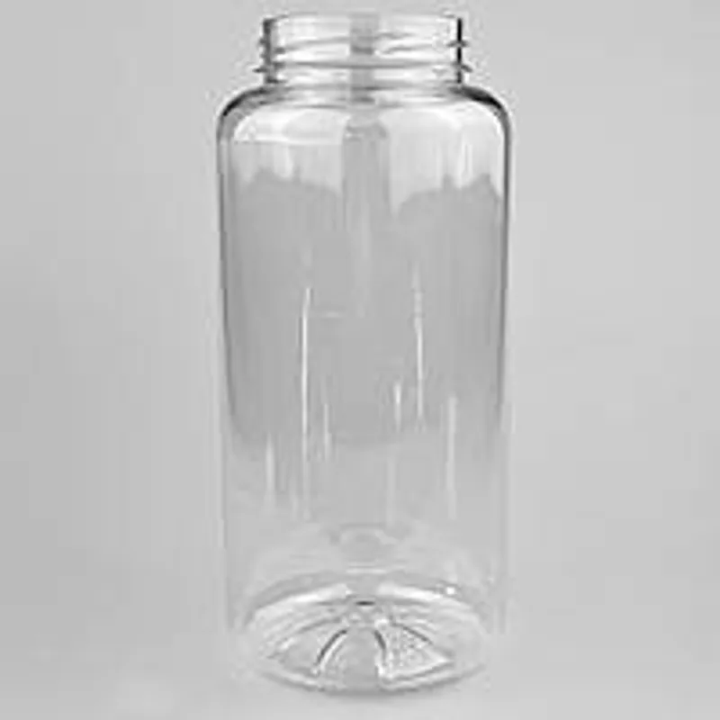 Пластикова банка 1 л під кришку 63 мм, прозора банка ПЕТ без кришки в комплекті