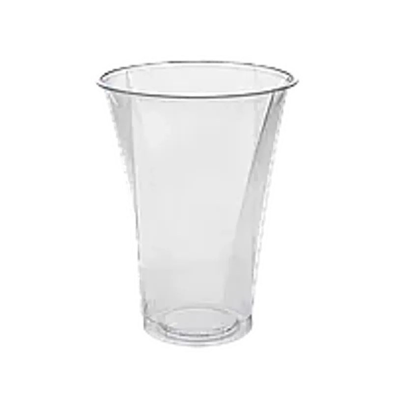 Стаканы ПЭТ винтовые под купольную крышку 400 мл "LINE" 50 шт, прозрачные