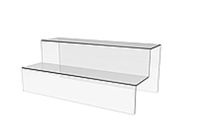 Акриловая подставка для баночек со специями | Органайзер 2 яруса | Прозрачная кухонная полка