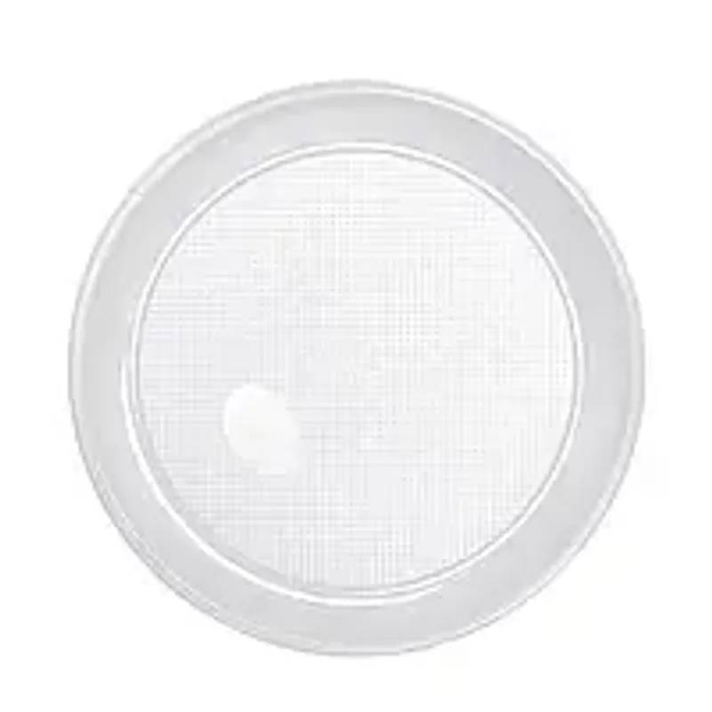 Тарелка пластиковая  для горячих и холодных блюд 205 мм прозрачная, PP