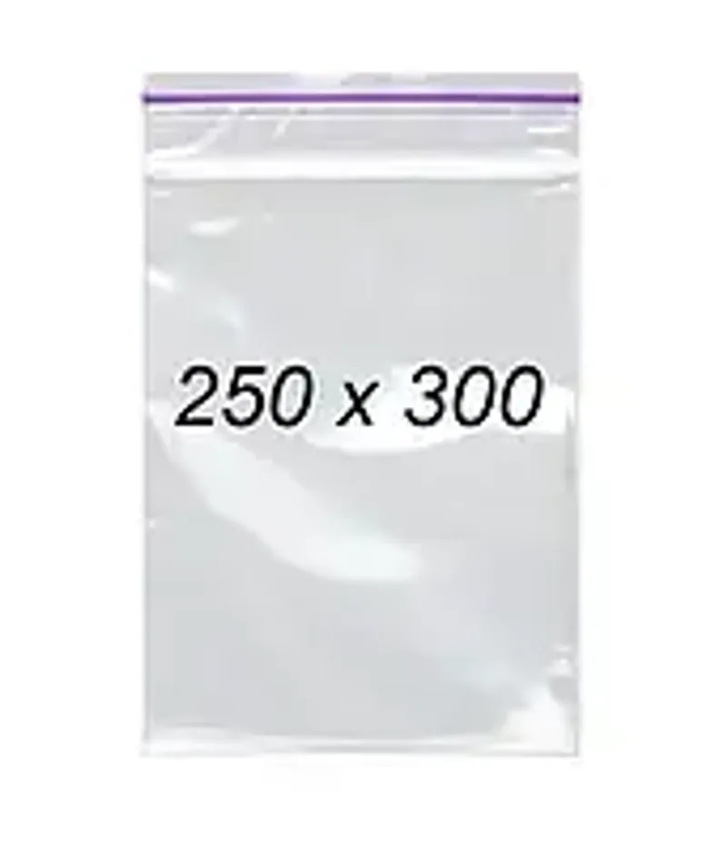 Зип пакеты 250 х 300 мм 50 мкм, пакеты с замком Zip-Lock 100 шт