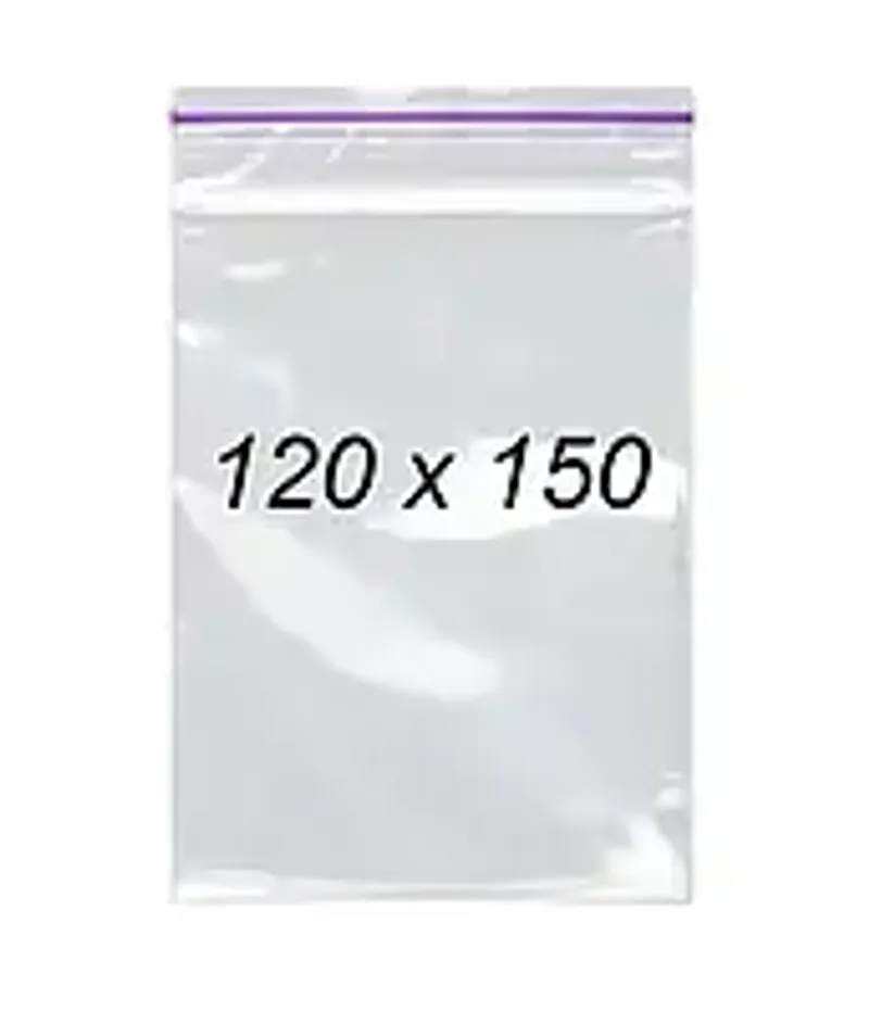 Зіп пакети 120 х 150 мм 50 мкм, пакети із замком Zip-Lock 100 шт