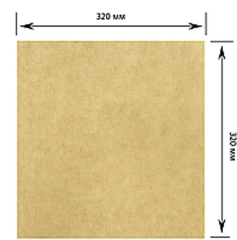 Вкладыш пергаментный в коробку для пиццы 320х320 мм (1/уп/100шт)