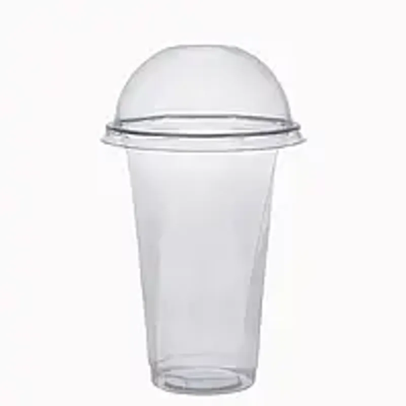 Стаканы пластиковые винтовые под купольную крышку 400 мл (1/уп/50/шт) без крышки