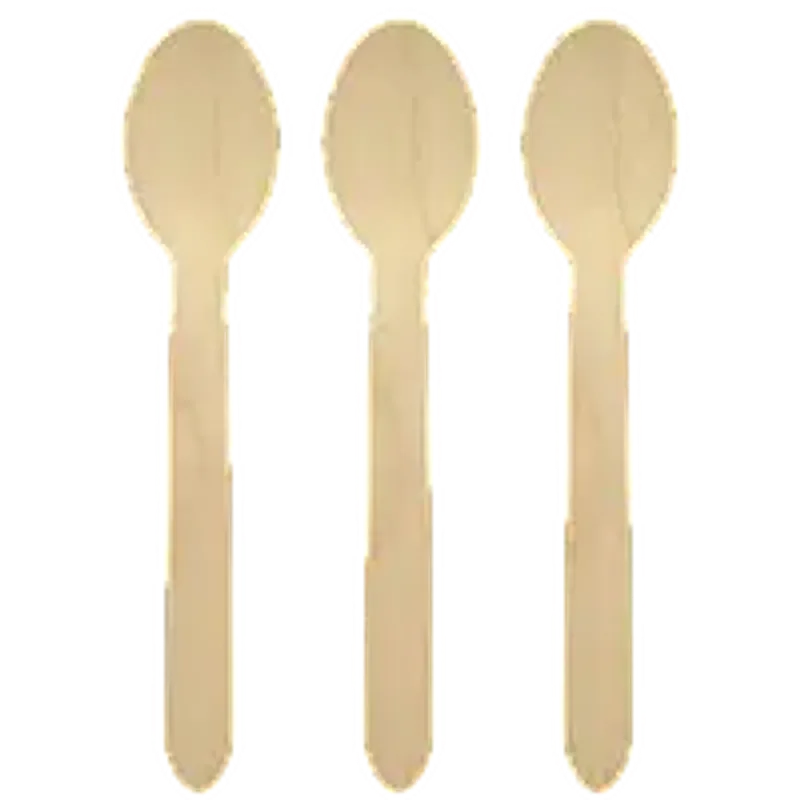 Ложка деревянная одноразовая столовая 16 см