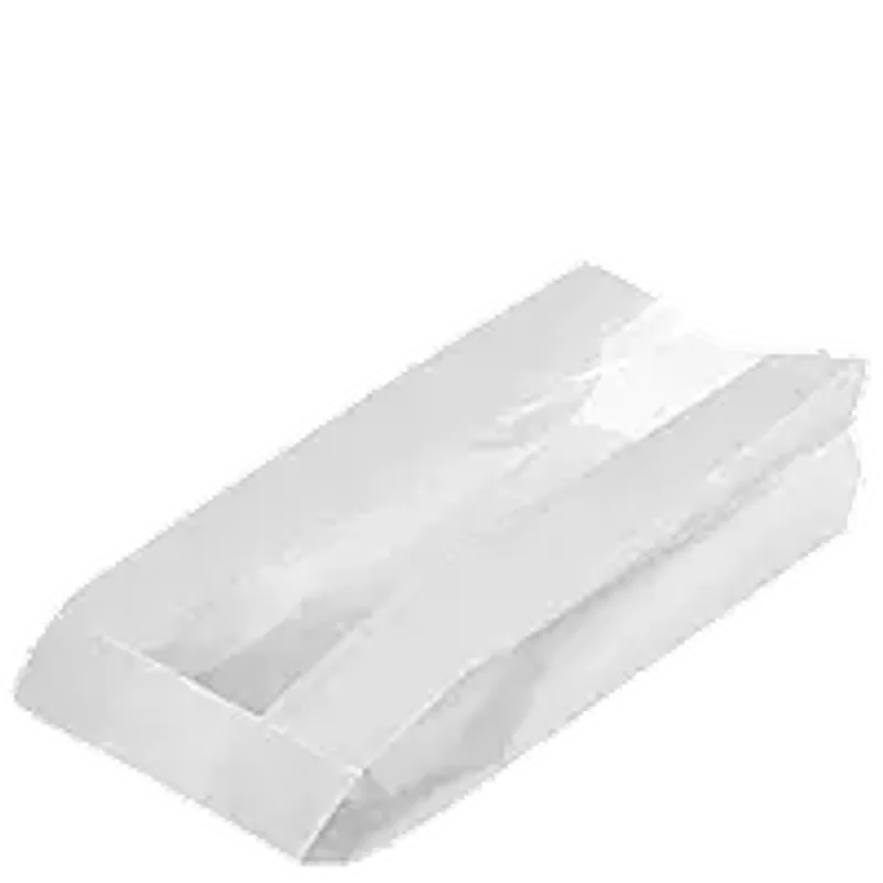 Бумажный Пакет Белый с прозрачной вставкой 310х160х80 мм