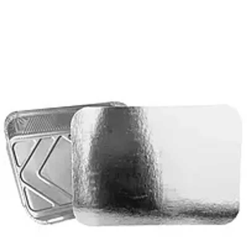 Крышка к прямоугольному алюминевую контейнеру 1000 мл из алюминиевой фольги и картона (R26L)