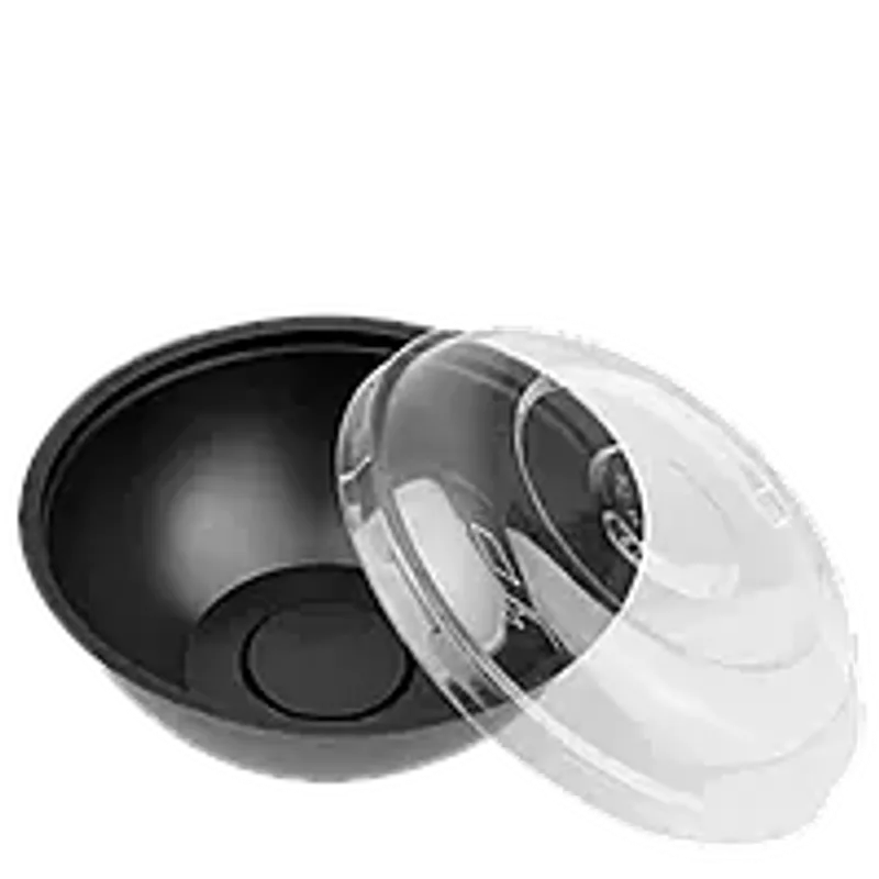 Контейнер с крышкой для салатов и холодных блюд 500 мл ,черный (1/уп/25шт)