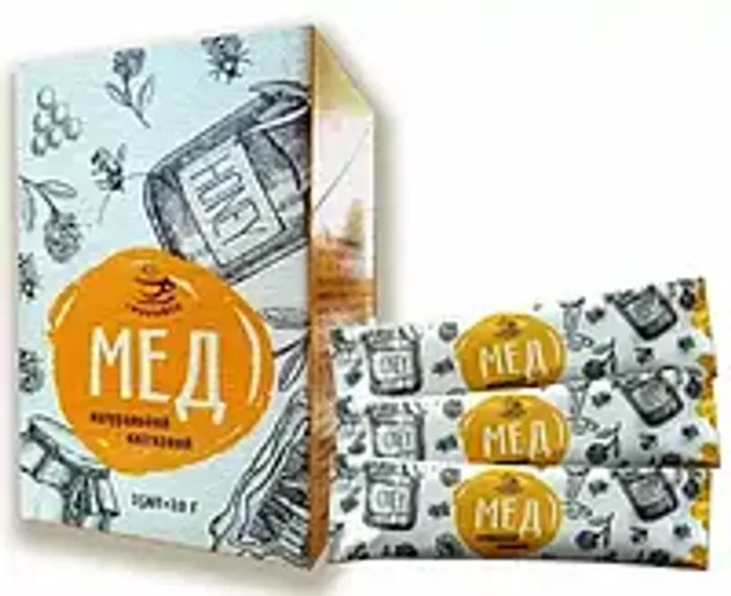 Мед цветочный в стиках 20г (1/уп/25шт)