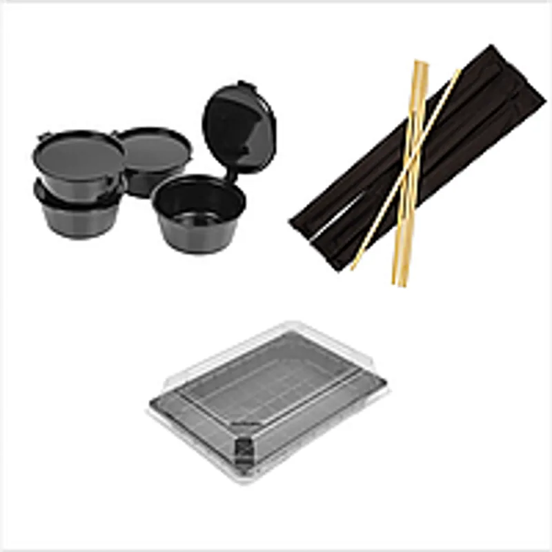 "Комбо 227" упаковка для суші - ролів, палички для суші, соусники