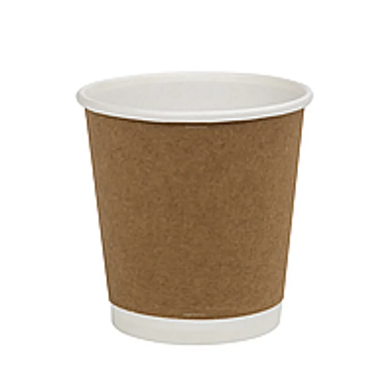Стакан паперовий двошаровий 110 мл крафт