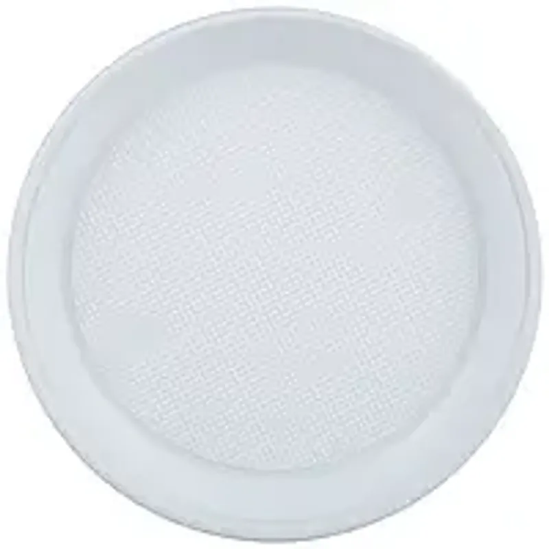 Тарілка одноразова пластикова 16 см Біла PP матеріал для гарячих та холодних страв