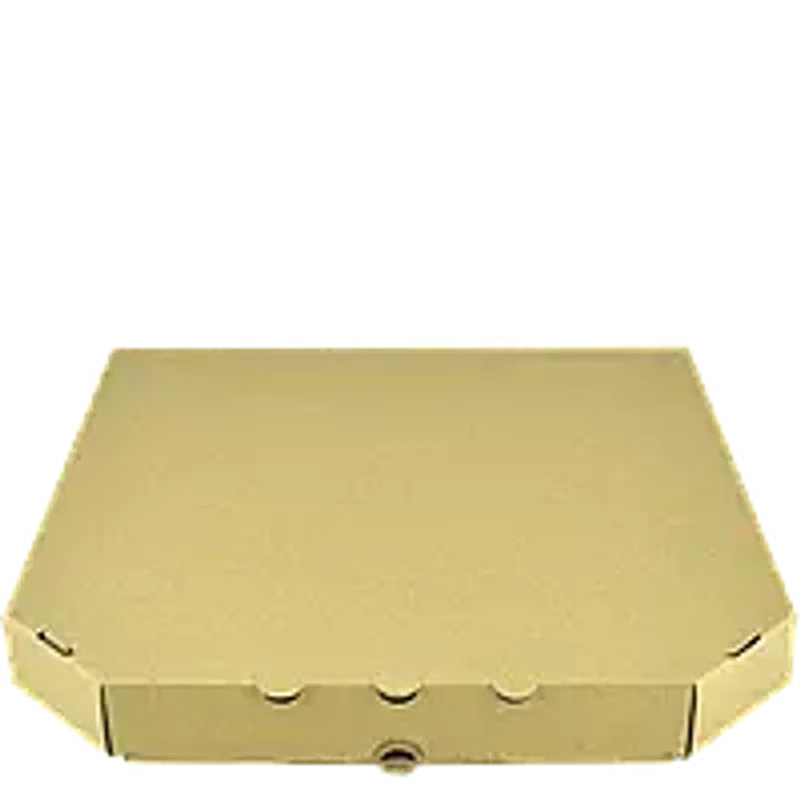 Коробка для пиццы 350*350*37 бурая (крафт)