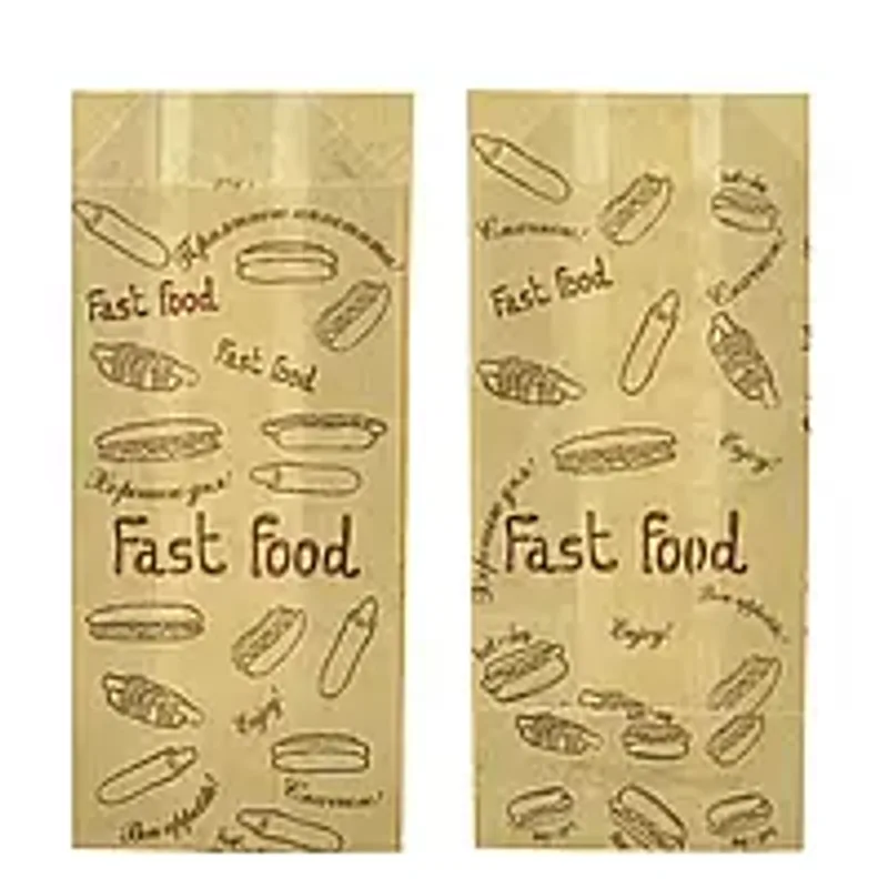 Упаковка для французского хот-дога серия "Fast - Food" 160х70х40 ( уп.1000 шт)