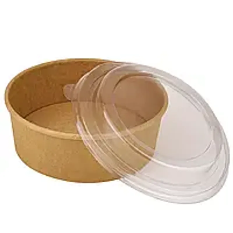 Салатник крафт 500мл (50 шт/уп) с крышкой