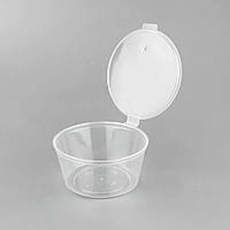 Соусник круглий 80 мл з кришкою (РР) герметичний
