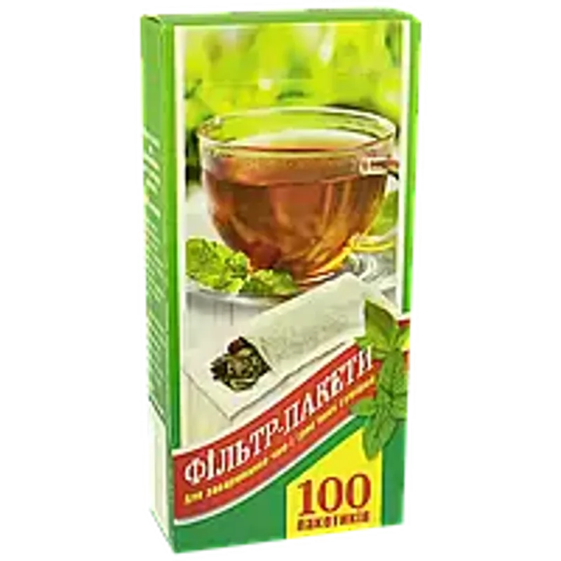Фільтр пакети для чаю ХL під чайник 100 шт