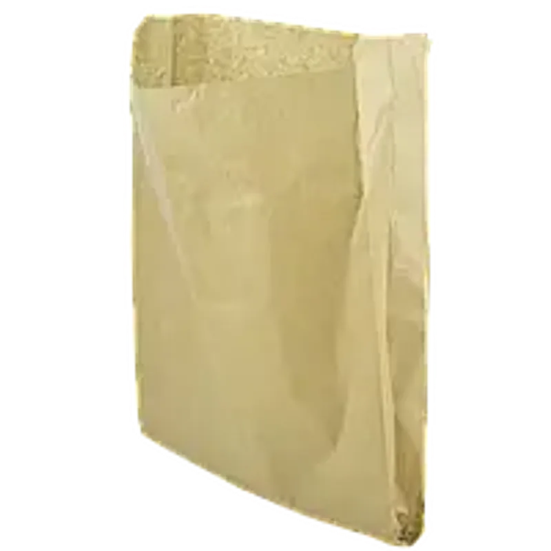 Бумажный пакет цельный крафт бурый 340х250х60 мм