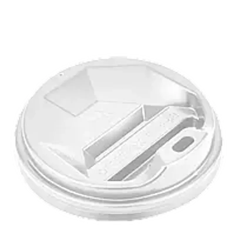 Кришка для стакану біла "РОМБ 80 мм"