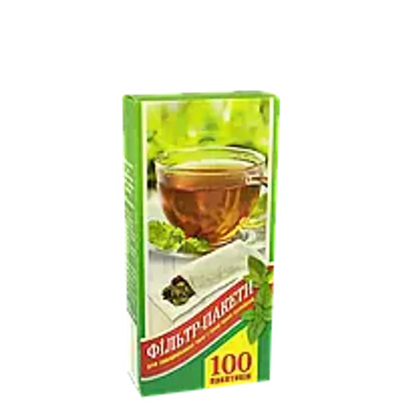 Фільтр пакети для чаю L під стакан 100шт