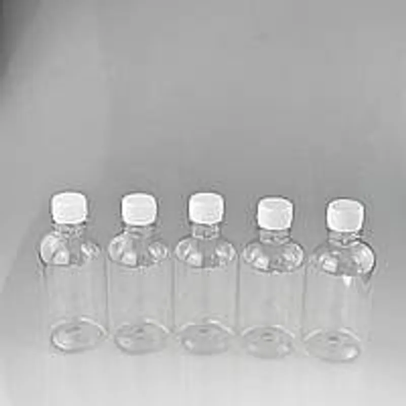 Бутылка пластиковая 250 мл пэт под 28 мм розница с кришкой (1 уп / 50 шт)