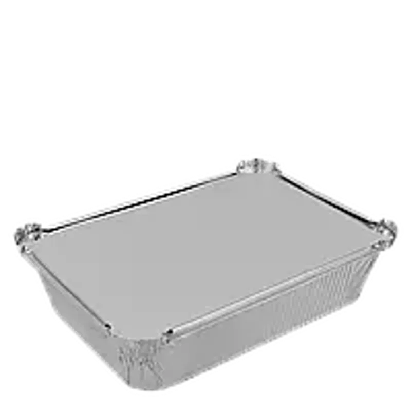 Кришка до прямокутного алюмінієвого контейнера 3240 мл з алюмінієвої фольги і картону (R31L)