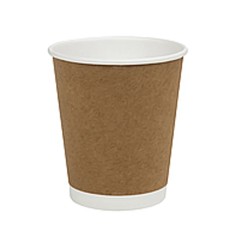 Стакан бумажный двухслойный 180 мл крафт (1/уп/25шт)