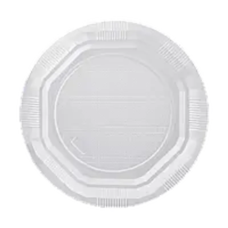 Тарелка одноразовая пластиковая 210 мм белая 1/уп/50