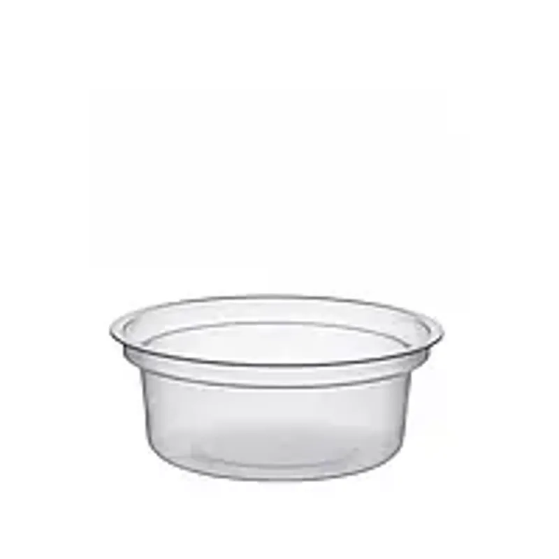 Стаканы десертные пластиковые 120 мл под плоскую крышку без крышки