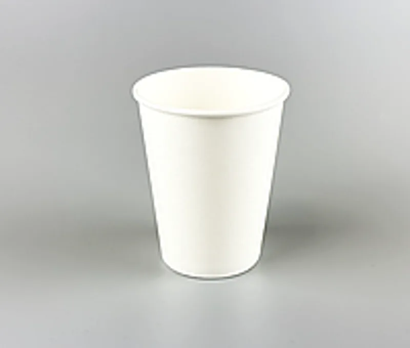 Стакан бумажный однослойный белый 250 мл - 50шт упаковка
