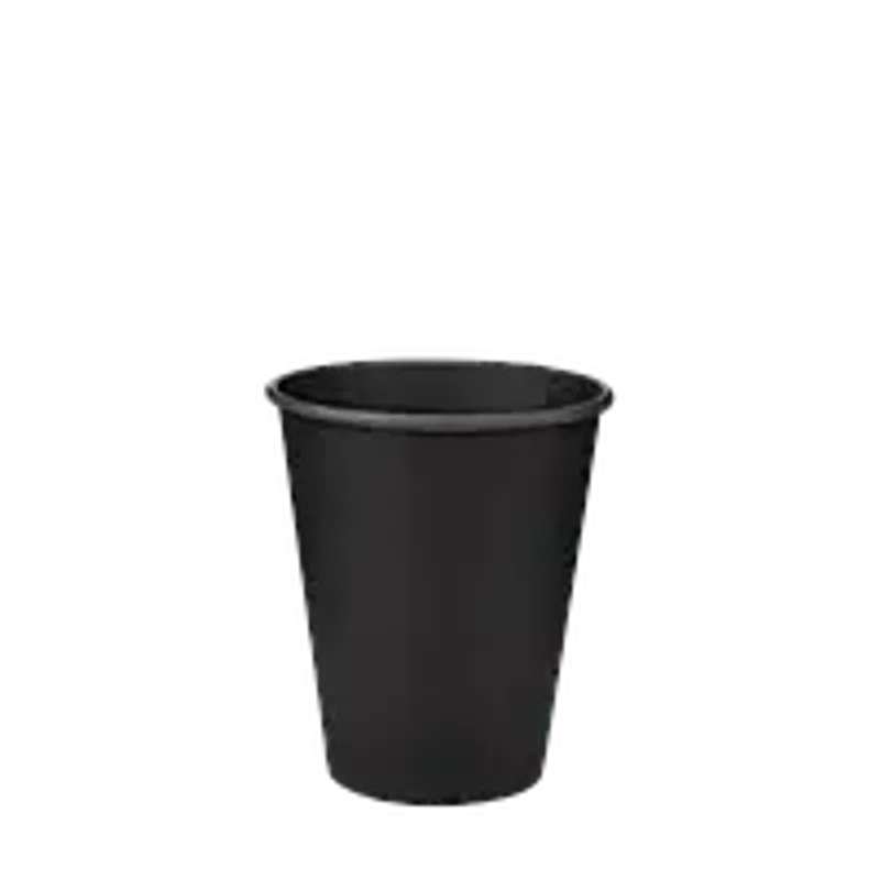 Стакан бумажный черный 175 мл - Total Black  (1/уп/50шт)