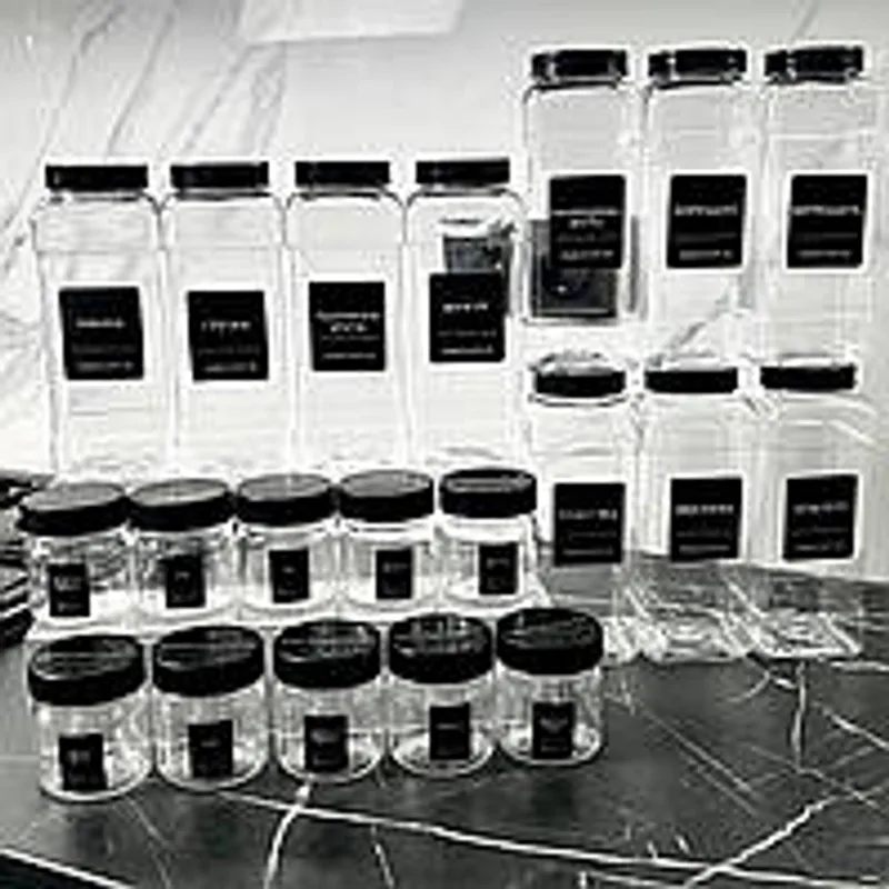 Набор баночек для хранения круп и специй 40 предметов "Базовый"