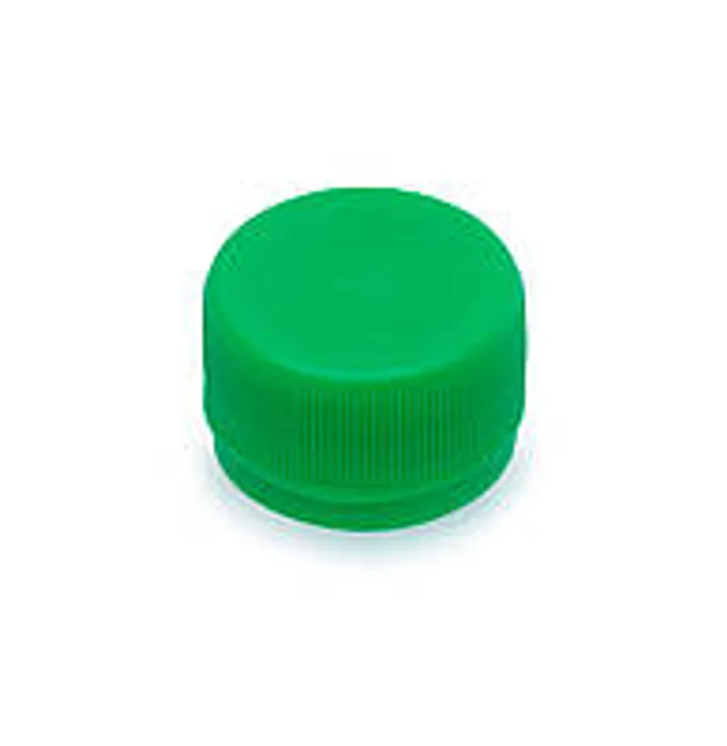 Крышка для ПЭТ бутылки зеленая 28 мм