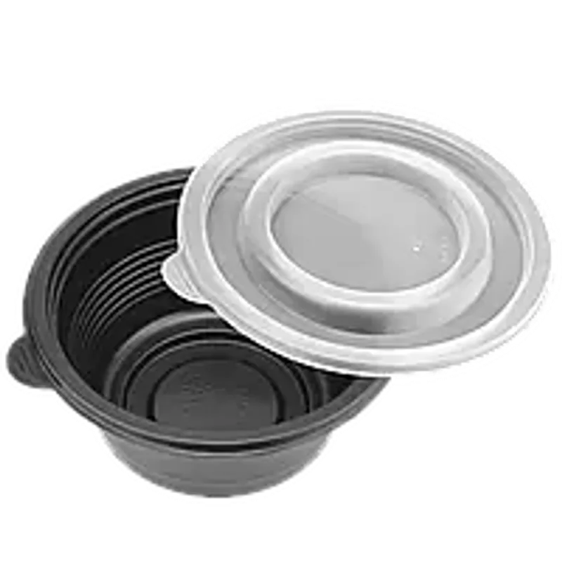 Супник с крышкой (РР) для холодных и горячих блюд 500 мл черный ( 1/уп/20 шт)