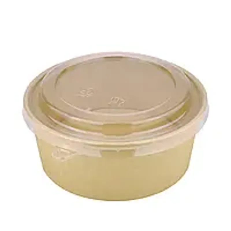 Салатник крафт 1000 мл (50 шт/уп) c крышкой