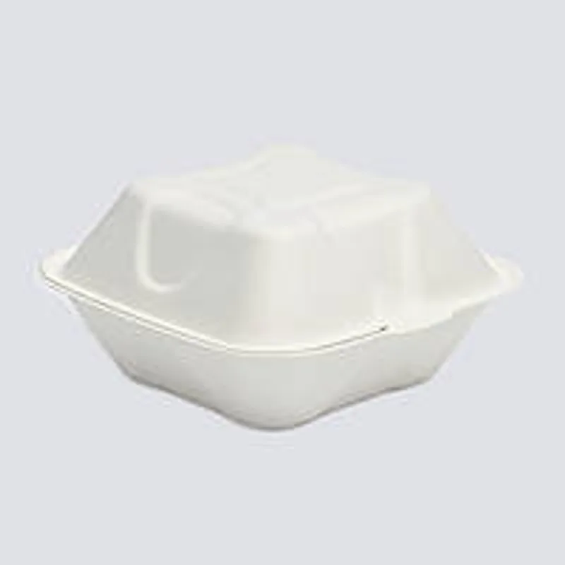 Бокс з тростини для бенто торту та бургера L 161*161*80 мм 25 шт