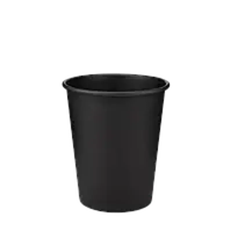 Стакан бумажный черный 250 мл - Total Black  (1/уп/50шт)